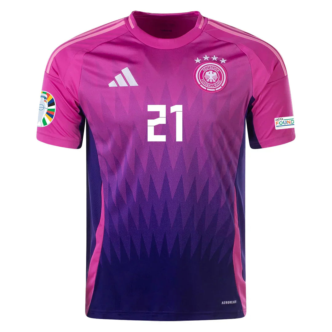 DFB 24 AUSWÄRTSTRIKOT mit Euro-Patches 21 GUNDOGAN