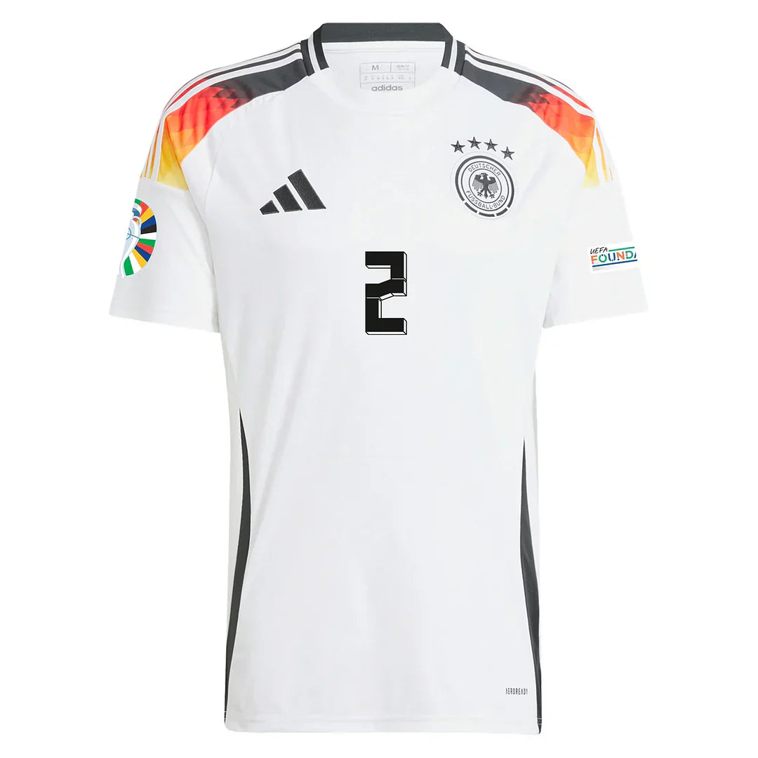DFB 24 HEIMTRIKOT mit Euro-Patches 2 RUDIGER