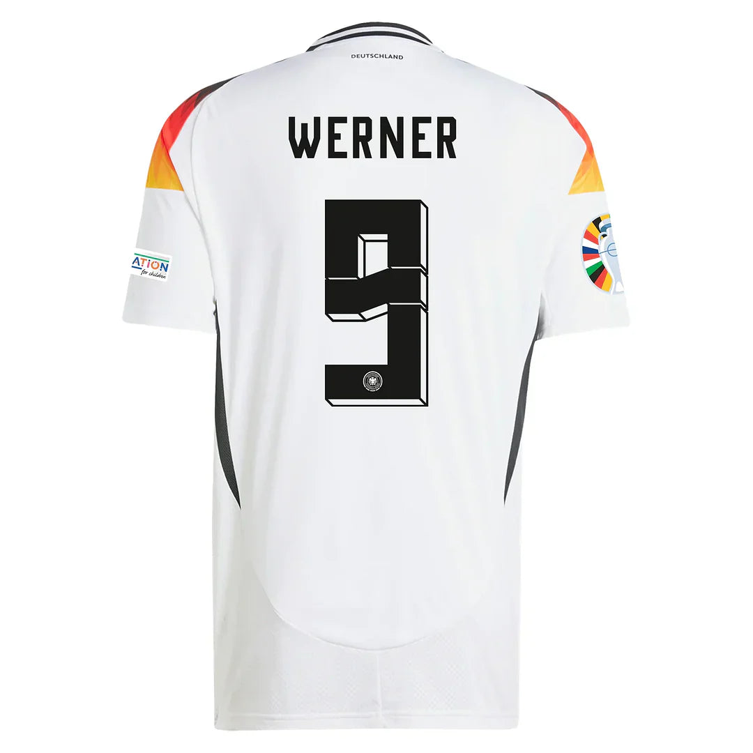 DFB 24 HEIMTRIKOT mit Euro-Patches 9 TIMO WERNER