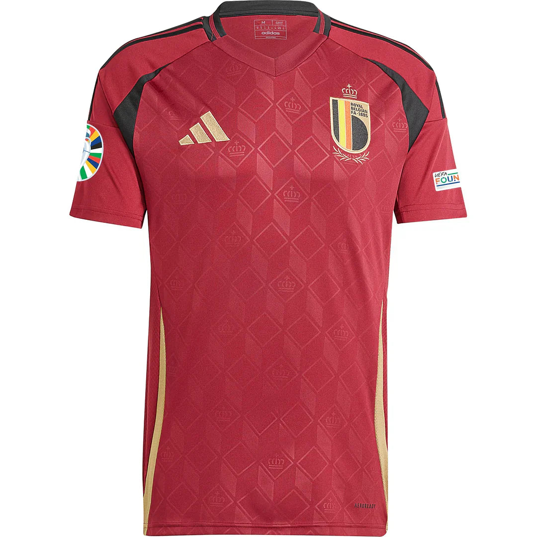 Belgien 2024 Heimtrikot Herren mit Euro-Patches
