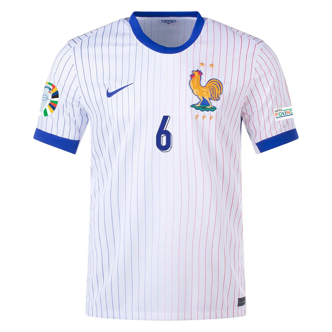 Camavinga #6 France 2024 Auswärtstrikot Herren mit Euro-Patches