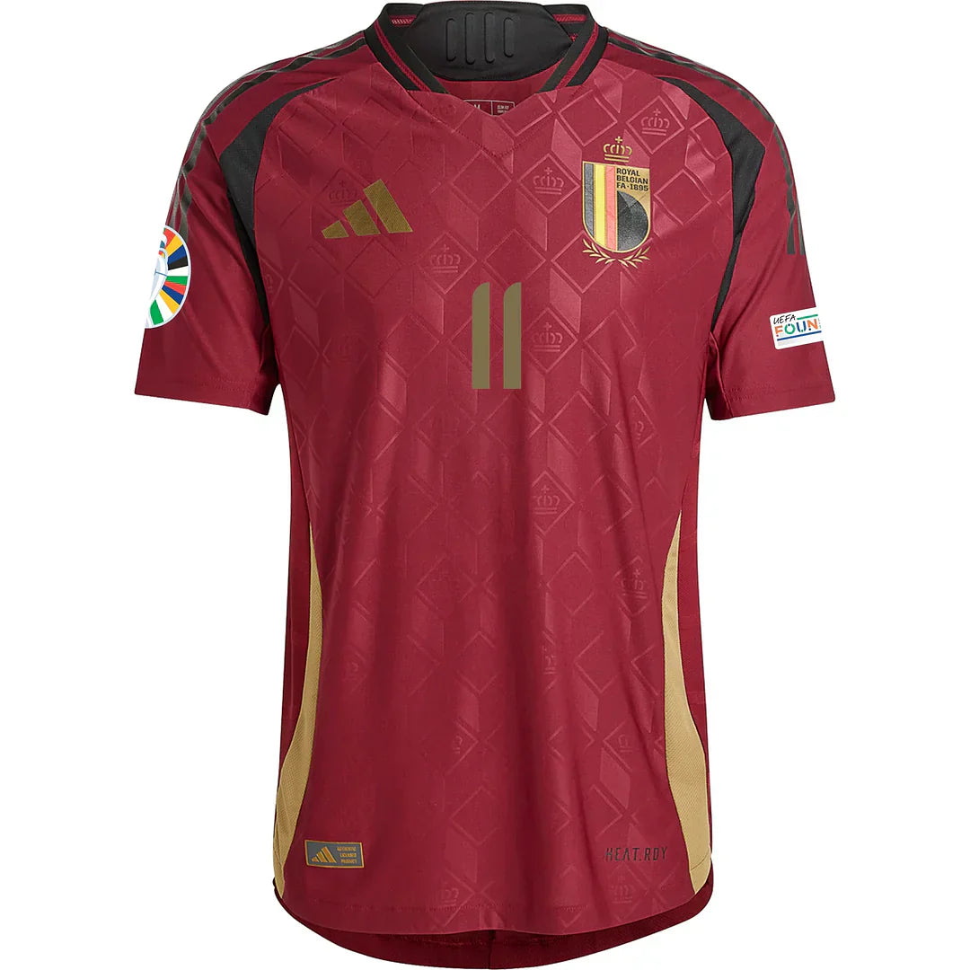 Doku #11 Belgien 2024 Heimtrikot Herren mit Euro-Patches