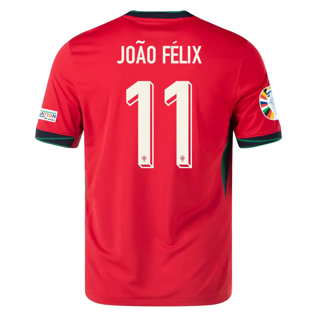 João Félix #11 Portugal 2024 Heimtrikot Herren mit Euro-Patches