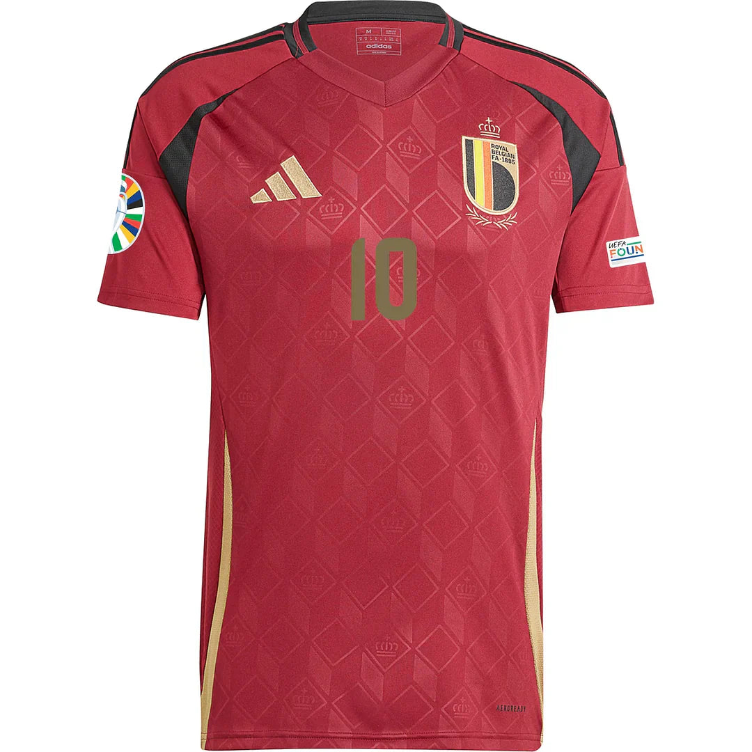 Lukaku #10 Belgien 2024 Heimtrikot Herren mit Euro-Patches