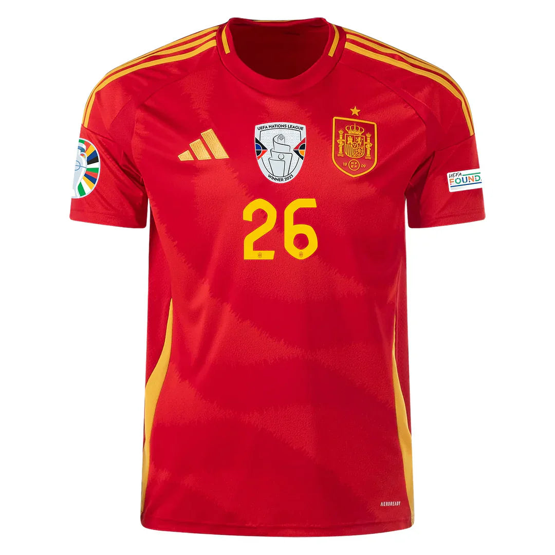 Pedri #26 Espanã 2024 Primeira Eurocopa Parches