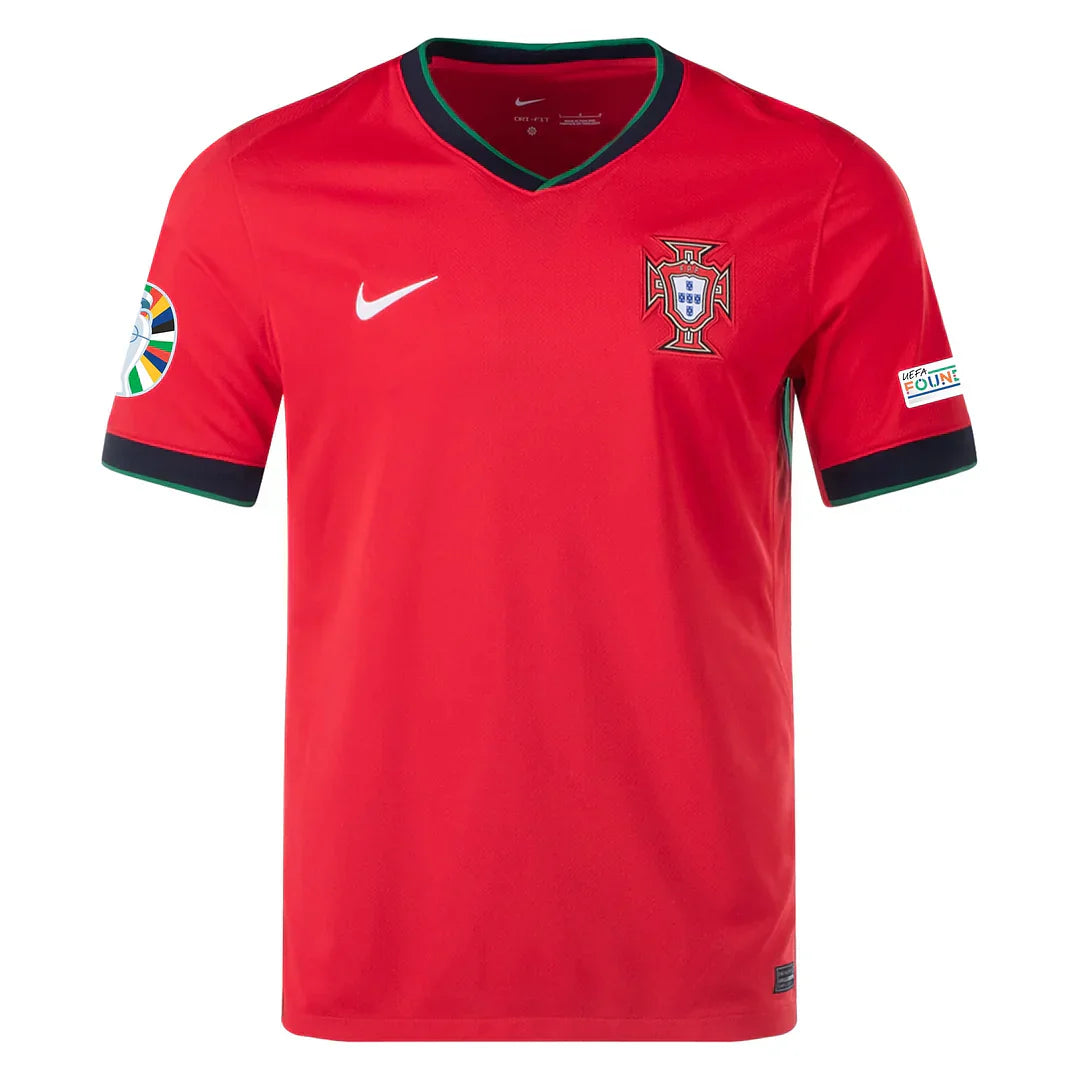 Portugal 2024 Heimtrikot Herren mit Euro-Patches
