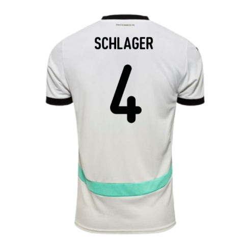 Schlager #4 Österreich 2024 Auswärtstrikot Herren mit Euro-Patches