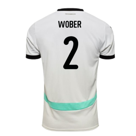 Wober #2 Österreich 2024 Auswärtstrikot Herren mit Euro-Patches