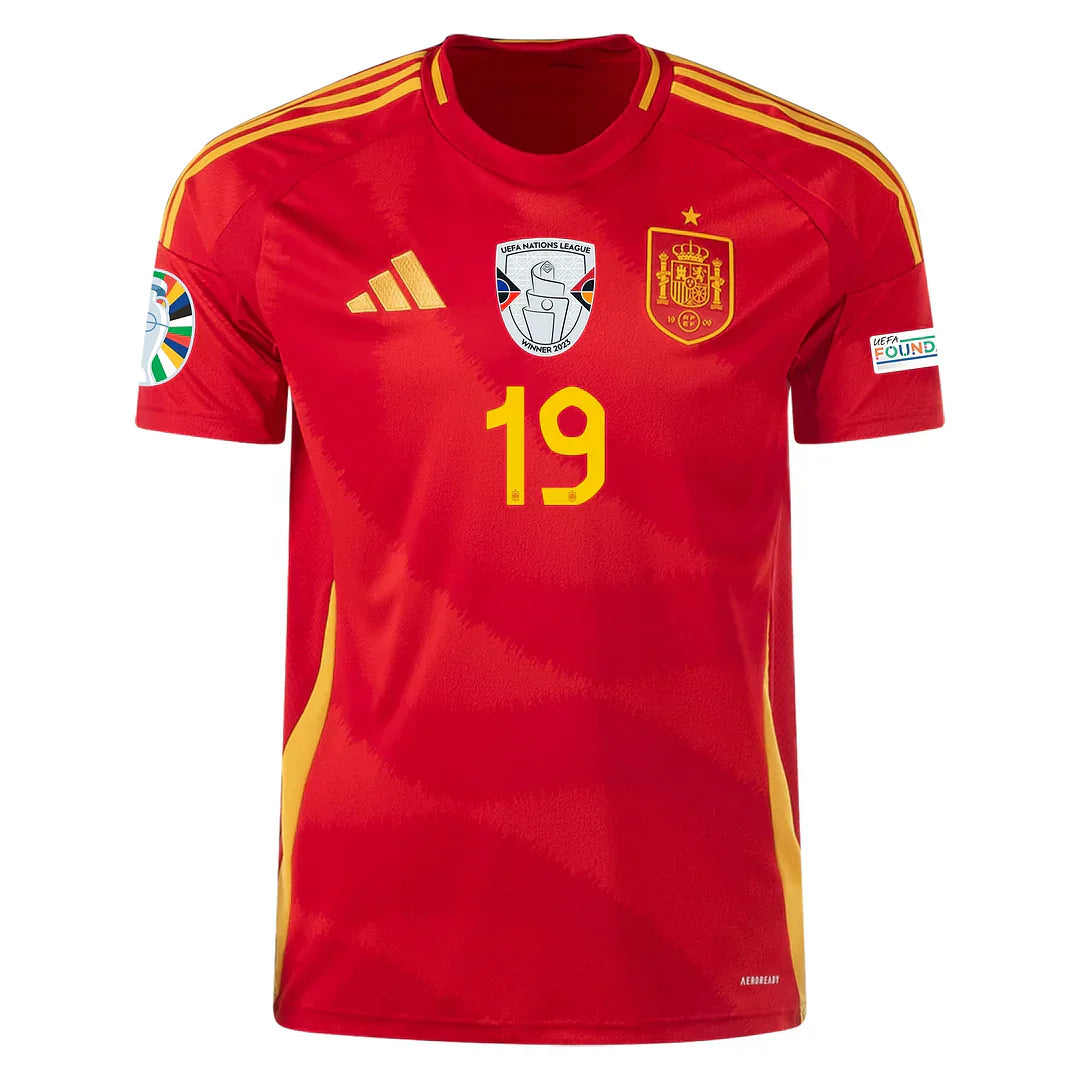 Lamine Yamal #19 Espanã 2024 Primeira Eurocopa Parches