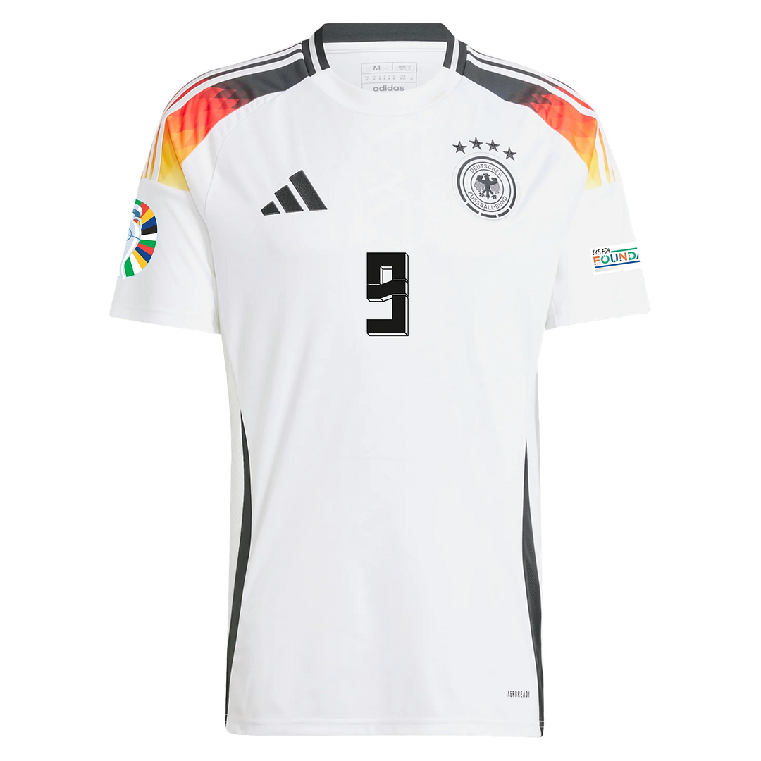 DFB 24 HEIMTRIKOT mit Euro-Patches 9 TIMO WERNER