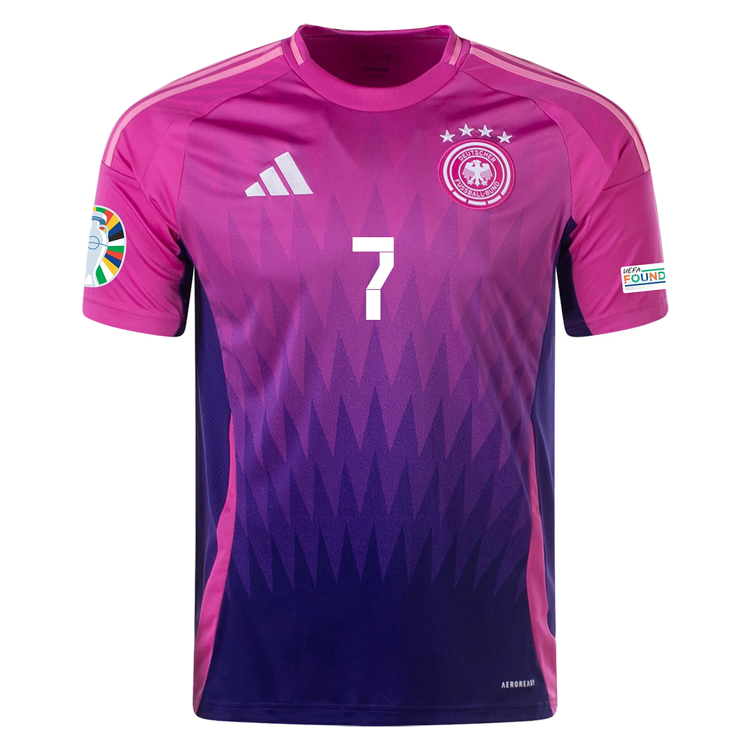 DFB 24 AUSWÄRTSTRIKOT mit Euro-Patches 7 HAVERTZ